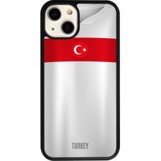 iPhone 13 Case Hülle - Silikon schwarz Türkei personalisierbares Fussballtrikot