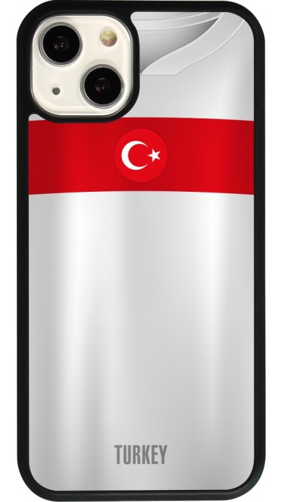 iPhone 13 Case Hülle - Silikon schwarz Türkei personalisierbares Fussballtrikot