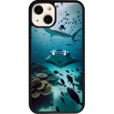 iPhone 13 Case Hülle - Silikon schwarz Manta Lagune Reinigung