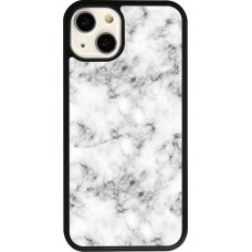 iPhone 13 Case Hülle - Silikon schwarz Marble 01