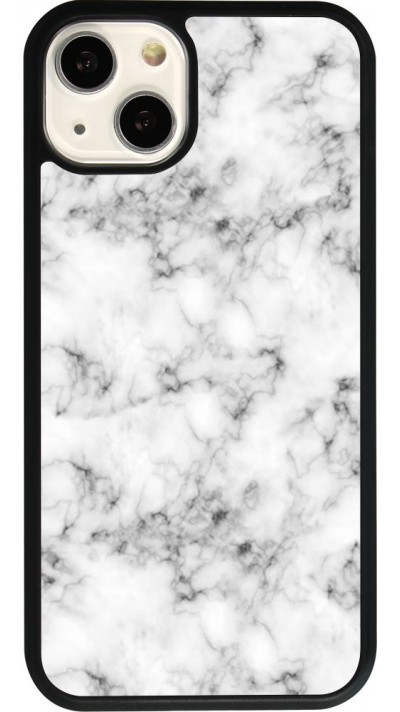 iPhone 13 Case Hülle - Silikon schwarz Marble 01