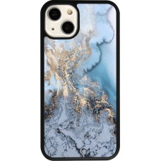 iPhone 13 Case Hülle - Silikon schwarz Marble 04