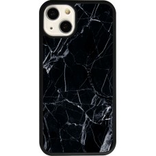 iPhone 13 Case Hülle - Silikon schwarz Marble Black 01