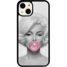 iPhone 13 Case Hülle - Silikon schwarz Marilyn Bubble