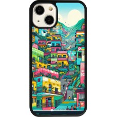 iPhone 13 Case Hülle - Silikon schwarz Medellin Comuna 13 Kunst