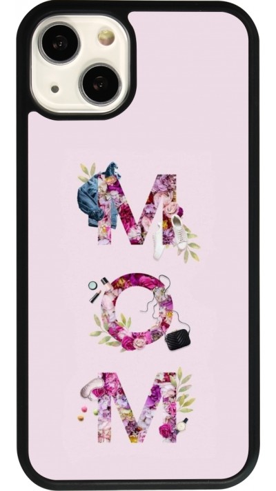 iPhone 13 Case Hülle - Silikon schwarz Mom 2024 girly mom