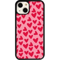 iPhone 13 Case Hülle - Silikon schwarz Mom 2024 kleine Herzen