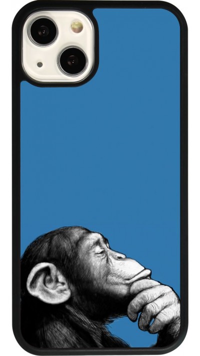 iPhone 13 Case Hülle - Silikon schwarz Monkey Pop Art