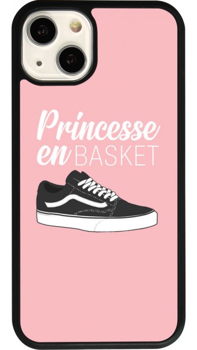 iPhone 13 Case Hülle - Silikon schwarz princesse en basket