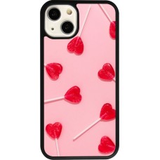 Coque iPhone 13 - Silicone rigide noir Saint Valentines Day 26 Lollipop
