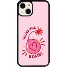 Coque iPhone 13 - Silicone rigide noir Saint Valentines Day 26 You are the bomb