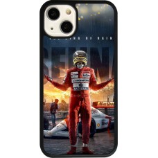 Coque iPhone 13 - Silicone rigide noir Senna The King of Rain
