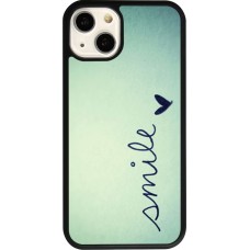 Coque iPhone 13 - Silicone rigide noir Smile