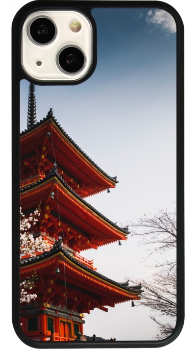 Coque iPhone 13 - Silicone rigide noir Spring 23 Japan