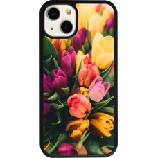 iPhone 13 Case Hülle - Silikon schwarz Bouquet of tulips 2026