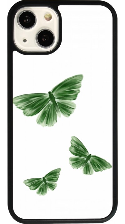 iPhone 13 Case Hülle - Silikon schwarz Butterflies 2026