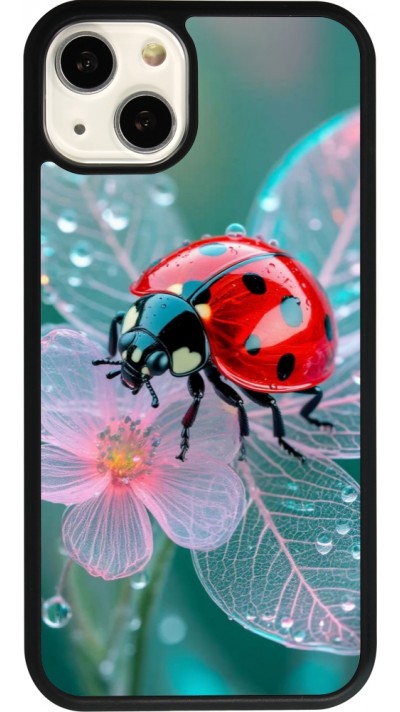 iPhone 13 Case Hülle - Silikon schwarz Ladybird in bloom 2026