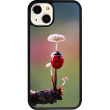 iPhone 13 Case Hülle - Silikon schwarz Ladybird on a mushroom 2026