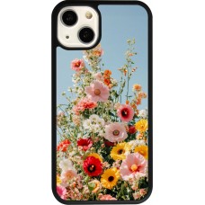 Coque iPhone 13 - Silicone rigide noir Spring flowers 2026