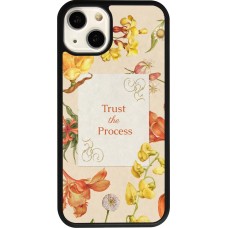 Coque iPhone 13 - Silicone rigide noir Trust the process 2026
