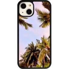 iPhone 13 Case Hülle - Silikon schwarz Summer 2023 palm tree vibe