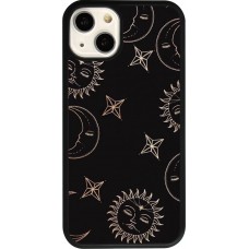 iPhone 13 Case Hülle - Silikon schwarz Suns and Moons