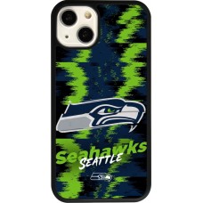 Coque iPhone 13 - Silicone rigide noir Super Bowl 26 Seattle 2