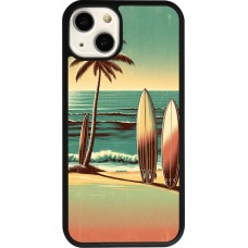 iPhone 13 Case Hülle - Silikon schwarz Surf Paradise