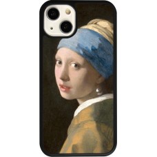 iPhone 13 Case Hülle - Silikon schwarz Kunstbild - Das Mädchen mit dem Perlenohrring - Jan Vermeer