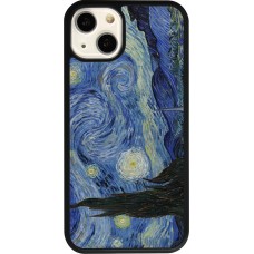 iPhone 13 Case Hülle - Silikon schwarz Kunstbild - Sternennacht - Van Gogh