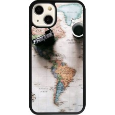 iPhone 13 Case Hülle - Silikon schwarz Travel 01
