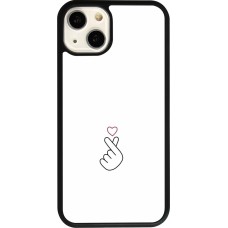 iPhone 13 Case Hülle - Silikon schwarz Valentine 2024 heart by Millennials