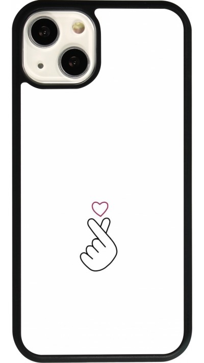 iPhone 13 Case Hülle - Silikon schwarz Valentine 2024 heart by Millennials