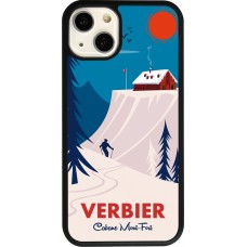 iPhone 13 Case Hülle - Silikon schwarz Verbier Cabane Mont-Fort