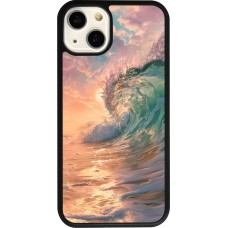 iPhone 13 Case Hülle - Silikon schwarz Wave Sunset