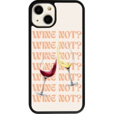 iPhone 13 Case Hülle - Silikon schwarz Wine not