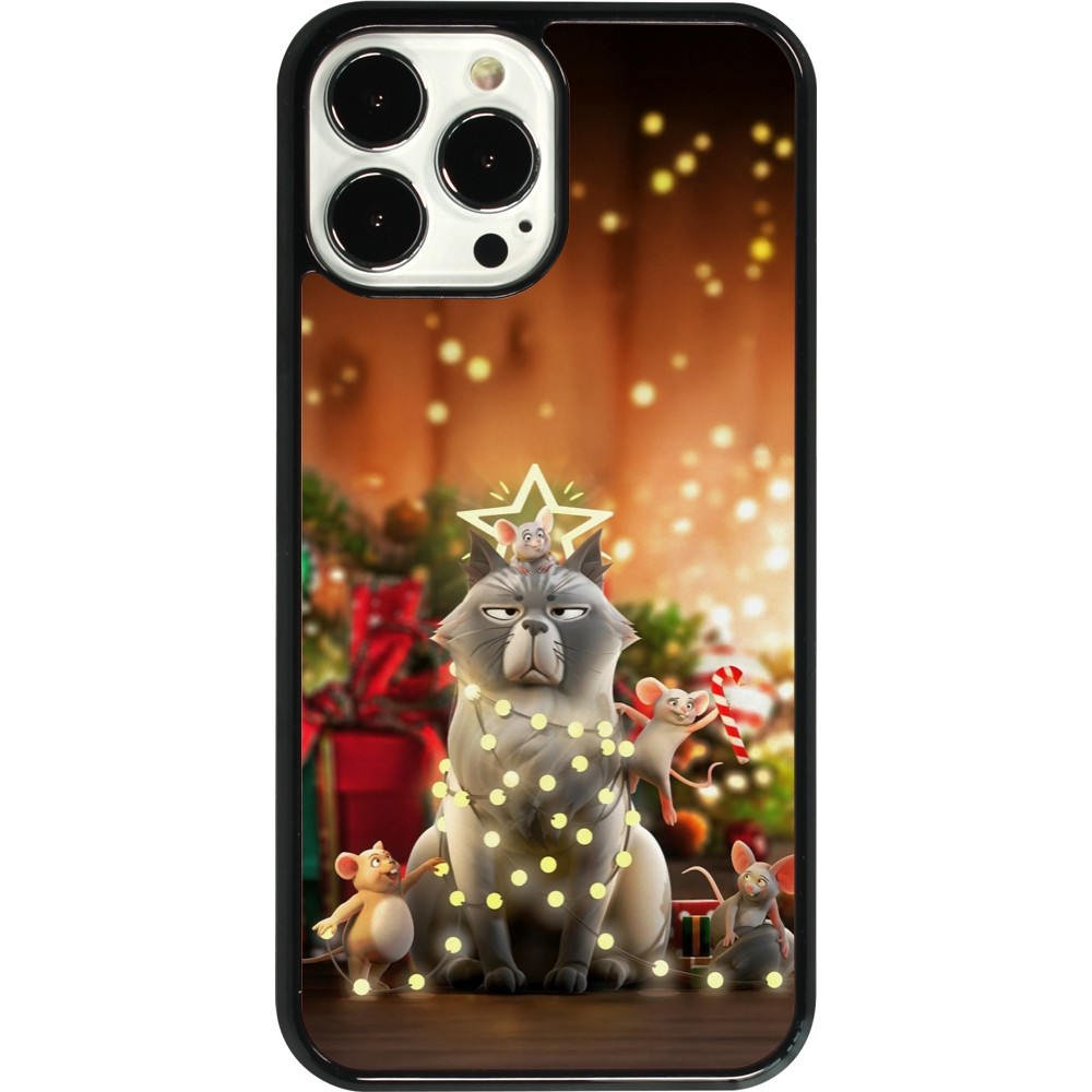 iPhone 13 Pro Max Case Hülle - Christmas 25 Xmas Cat