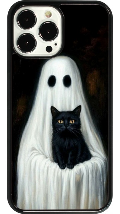 Coque iPhone 13 Pro Max - Halloween 2025 Ghost with black cat