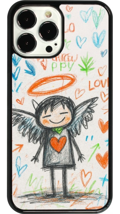 iPhone 13 Pro Max Case Hülle - Little Angel Sketch Love