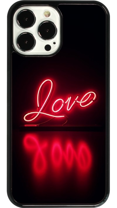 iPhone 13 Pro Max Case Hülle - Valentine 2025 Neon Liebe