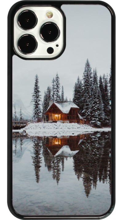 iPhone 13 Pro Max Case Hülle - Winter 25 Winter house forest afternoon
