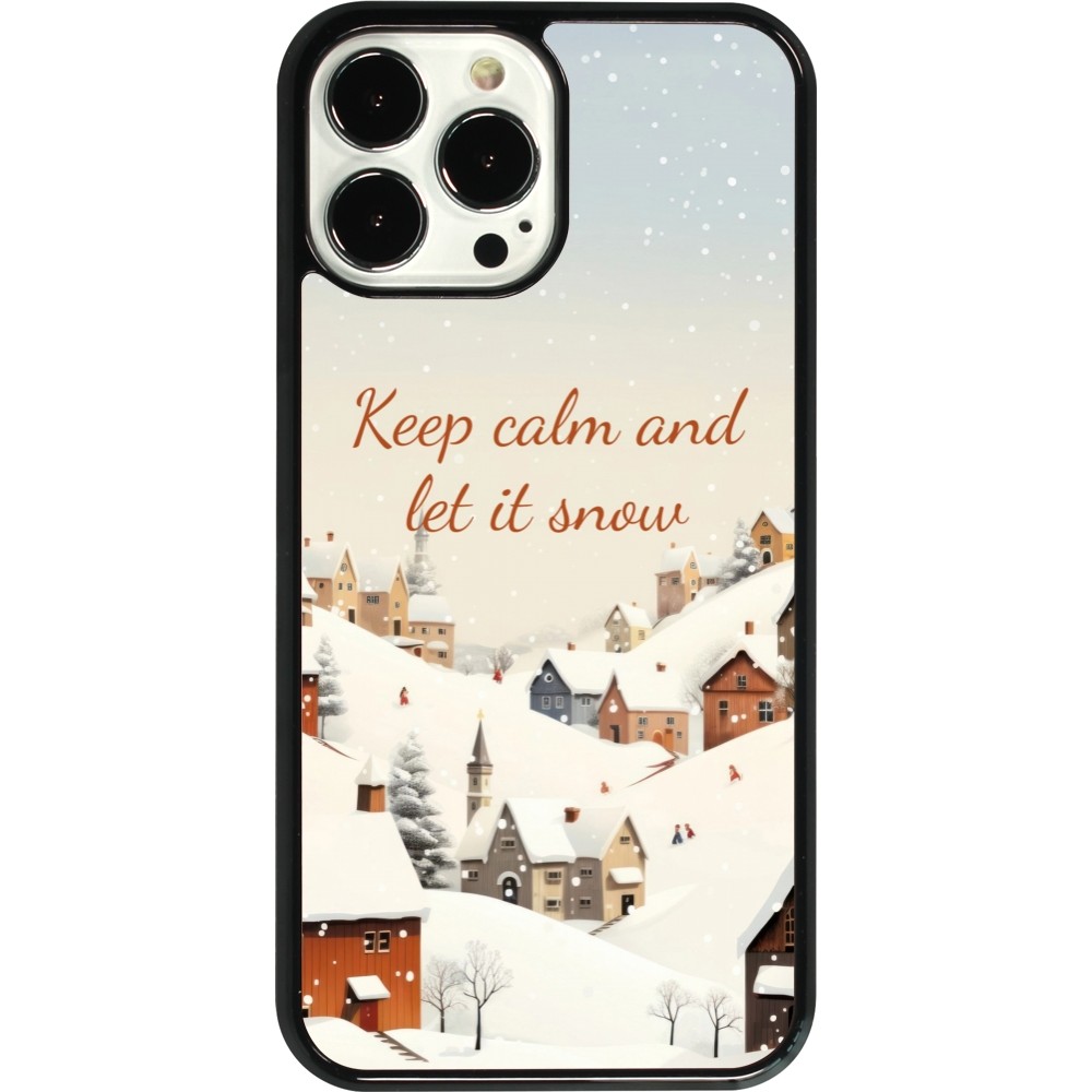 iPhone 13 Pro Max Case Hülle - Winter 25 Winter Keep calm and let it snow