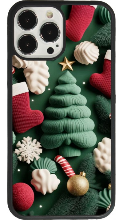 iPhone 13 Pro Max Case Hülle - Silikon schwarz Christmas 25 Christmas textiles