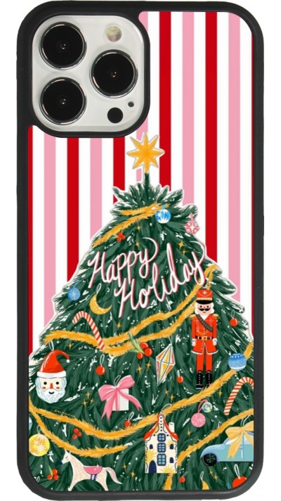 iPhone 13 Pro Max Case Hülle - Silikon schwarz Christmas 25 Happy Holiday
