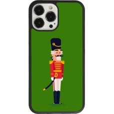 iPhone 13 Pro Max Case Hülle - Silikon schwarz Christmas 25 Nutcracker Green