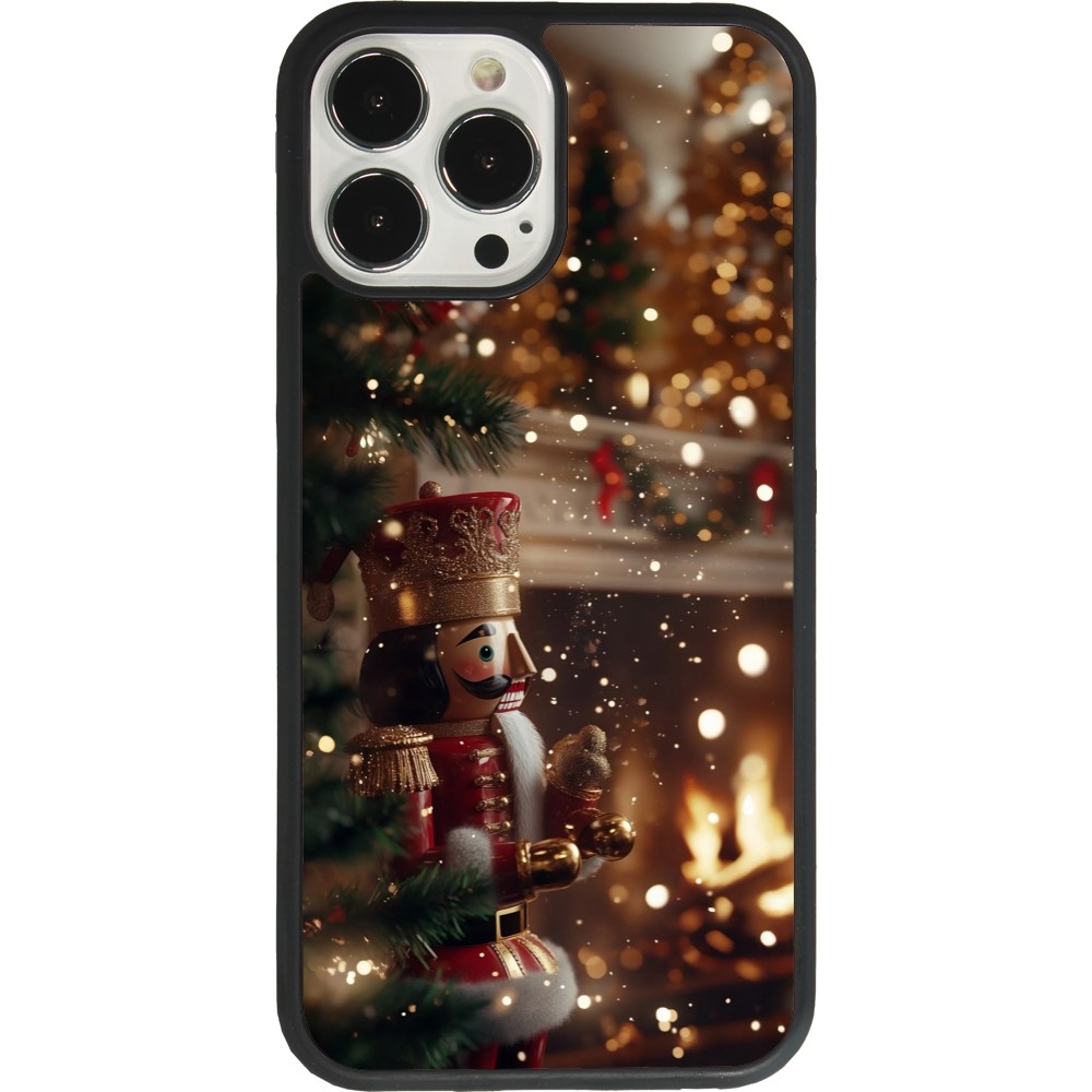 iPhone 13 Pro Max Case Hülle - Silikon schwarz Christmas 25 Xmas Nutcracker