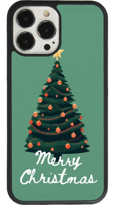 iPhone 13 Pro Max Case Hülle - Silikon schwarz Christmas 25 Xmas Tree
