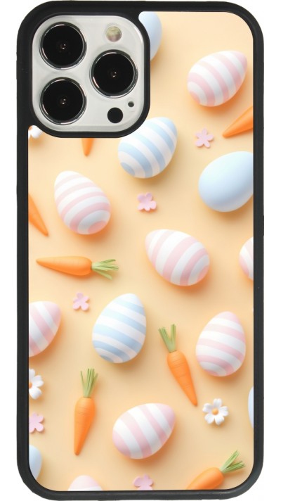 iPhone 13 Pro Max Case Hülle - Silikon schwarz Easter 2026 Pattern Easter