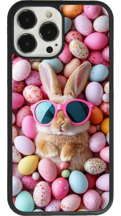iPhone 13 Pro Max Case Hülle - Silikon schwarz Easter 2026 Rabbit fun