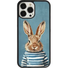 iPhone 13 Pro Max Case Hülle - Silikon schwarz Easter 2026 Rabbit navy